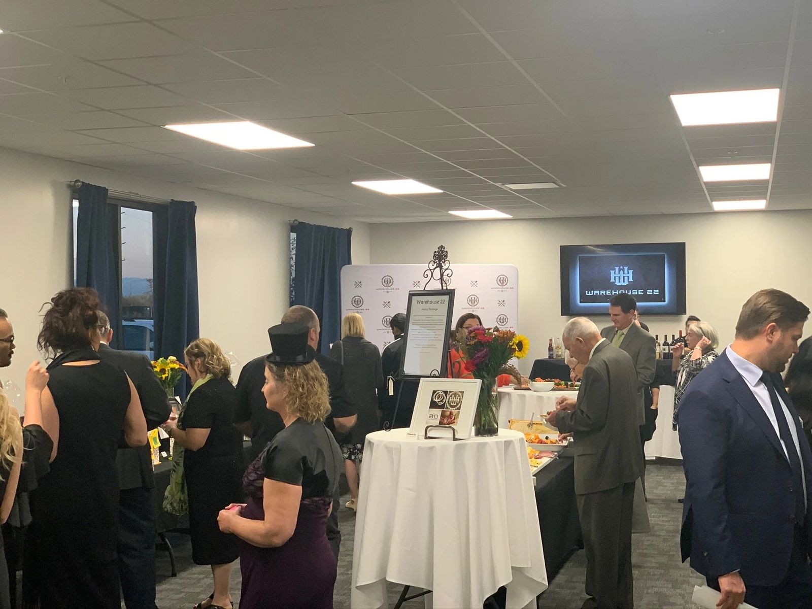 Guests gathered at a celebration of life