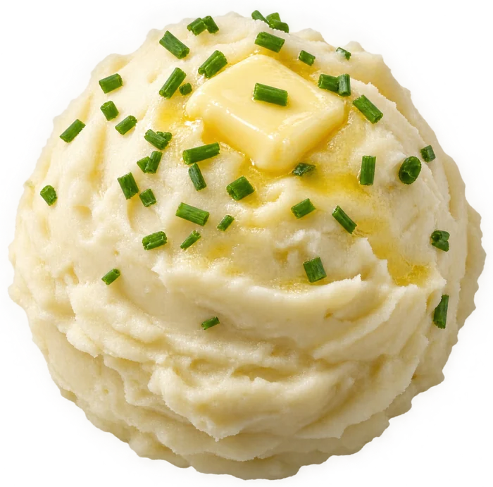 Whipped mashed potatoes